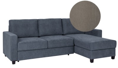 Elle bäddsoffa med divan H Ranch Desert 375/14 medium brown#1