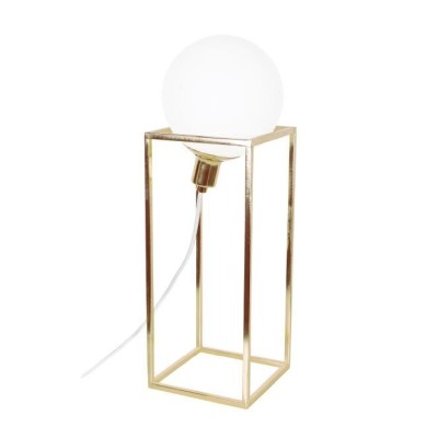 Cube bordlampa hög mässing