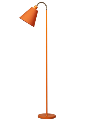 Haga golvlampa + Lilja skärm orange