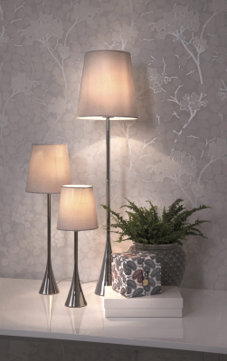 Spira bordlampa 54 cm krom/grå#2