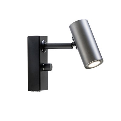 Cato LED vägglampa enkel oxidgrå/svart