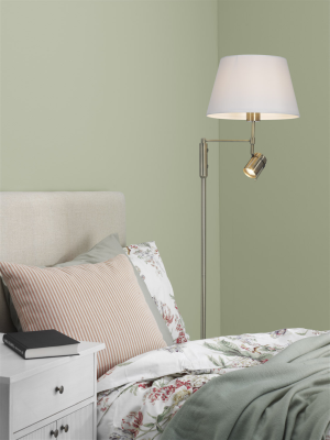 Libra golvlampa antik/vit#2