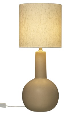 Eleana bordlampa brun/beige inkl. skärm