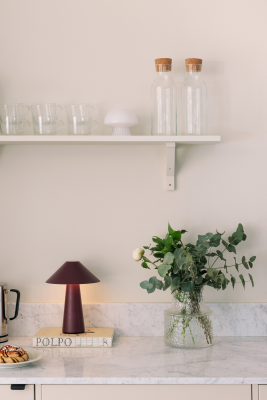 Cannes portabel bordlampa IP44 Burgundy#2