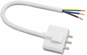 Lampsladd DCL, jordad 20 cm