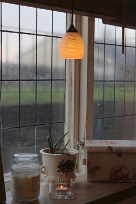 Linjär fönsterlampa svart#3