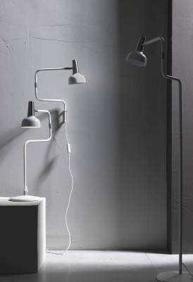 Ray vägglampa vit/nickel