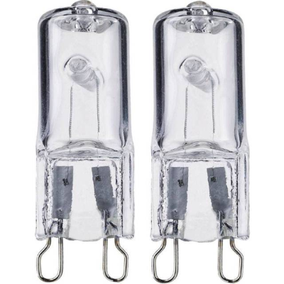 Ljuskälla G9 halogen klar 2-pack 230v 28W (40W)