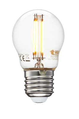 Ljuskälla E27 LED 3-stegs Dimbar Klot klar 5W 2200K Minne