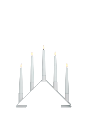 Luna adventsljusstake LED batteri vit#4