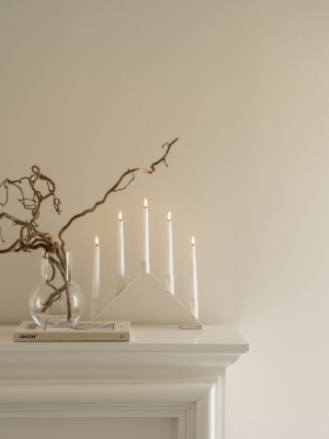 Luna adventsljusstake LED batteri vit#6