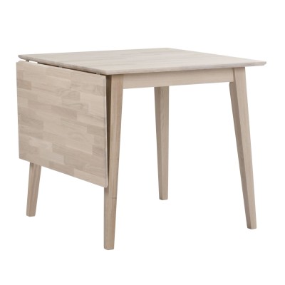 Filippa klaffbord 80+45x80 cm vitpigmenterad ek