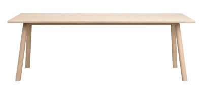 Clapperton matbord 220x95 cm vitpigmenterad ek