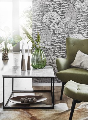 Accent soffbord 75x75 cm ljus marmor/svart#2