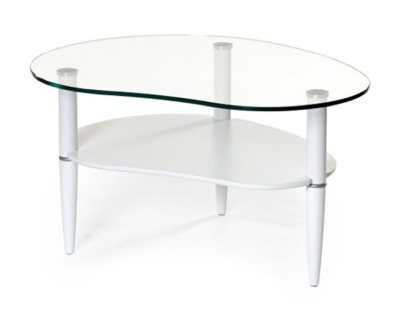 Glasgow soffbord 100/80 vitlack