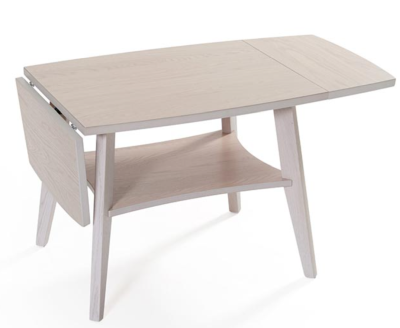 Birdie klaffbord 60 vitpigmenterad ek