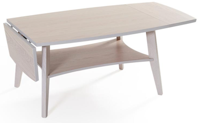 Birdie klaffbord 90 vitpigmenterad ek