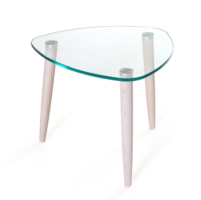 Clear soffbord 55 vitpigmenterad ek