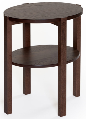 Solo fåtöljbord 50 rökt ek