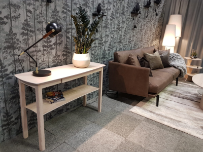 Marathon 115 sidobord med låda vitpigmenterad ek#3