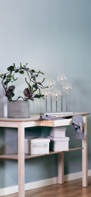 Marathon 115 sidobord med låda vitpigmenterad ek#4