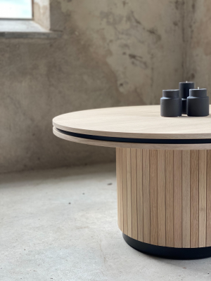 Arrie soffbord D80 cm whitewash ek/svart#2