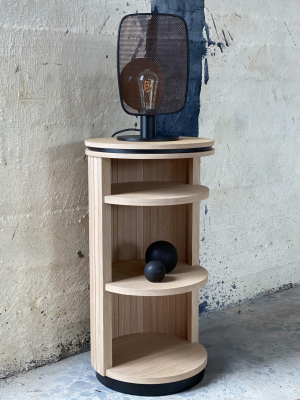 Arrie sidobord whitewash ek/svart