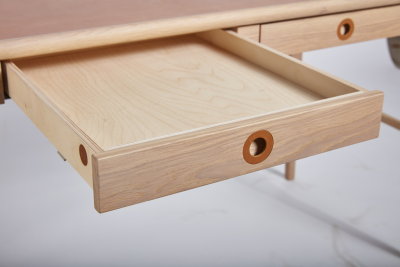 Höllviken skrivbord vitpigmenterad ek#2