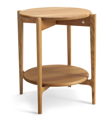 Leia fåtöljbord Ø51xH55 cm oljad ek