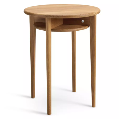 Celia fåtöljbord Ø43xH55 cm lackad ek