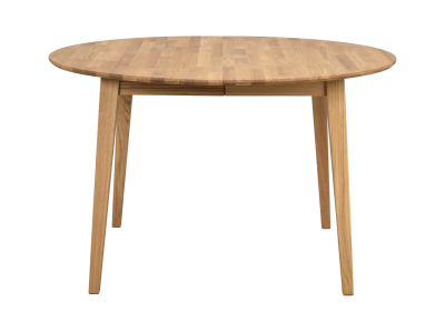 Filippa matbord runt 120 cm ek, inkl 1 iläggsskiva