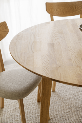 Filippa matbord runt 120 cm ek, inkl 1 iläggsskiva#3