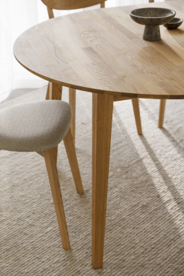 Filippa matbord runt 120 cm ek, inkl 1 iläggsskiva#4