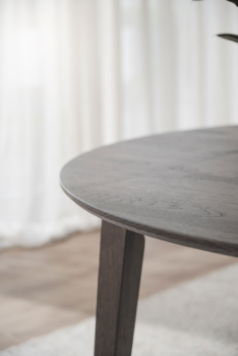 Filippa matbord runt 120 cm mörkbrun ek, inkl 1 iläggsskiva#5