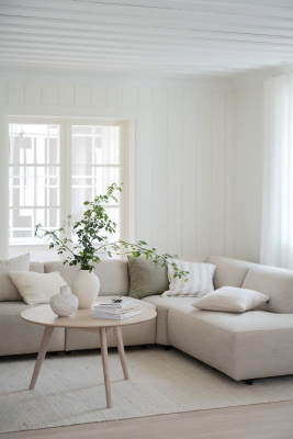 Yumi soffbord runt 90 vitpigmenterad ek#4