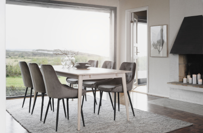 Tyler matbord 180x90 cm vitpigmenterad ek#2