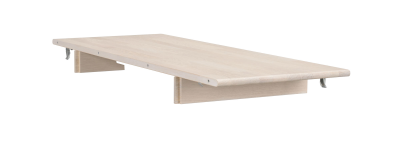 Tyler iläggsskiva 40x105 cm vitpigmenterad ek