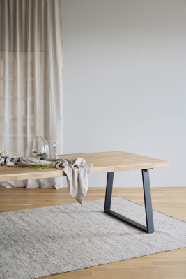 Brooklyn matbord 170x95 ek/U-ben svart metall#4