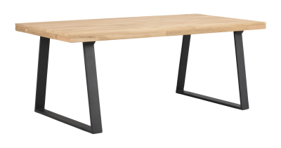 Brooklyn matbord 170x95 ek/U-ben svart metall#5