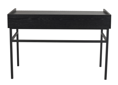 Halifax skrivbord 120 svart ek/svart metall#7