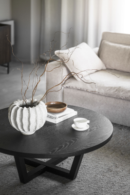 Boxford soffbord runt Ø110 svart ek#2