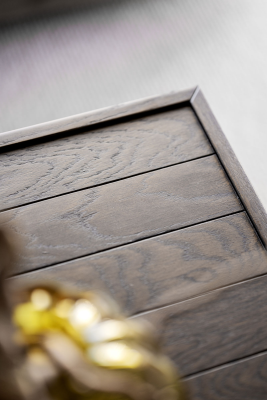 Deerfield soffbord 70x70 cm brun ek/svart metall#5