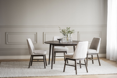 Tyler matbord runt 120/165 cm brun ek#5