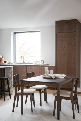 Markham matbord 140 brun ek#6