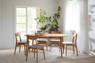 Tyler matbord runt 120/165 cm ek#3