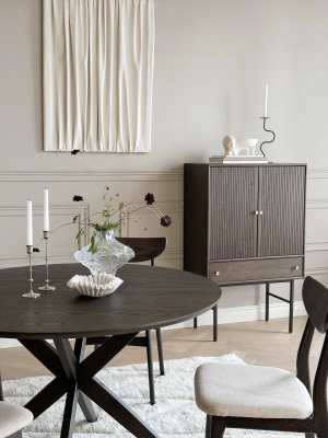 Calverton matbord runt Ø120 brun ek#2