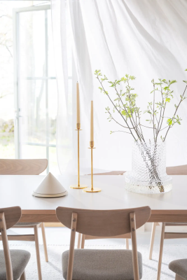 Fairmount matbord 220x95 beige HPL/vitpigmenterad ek#4