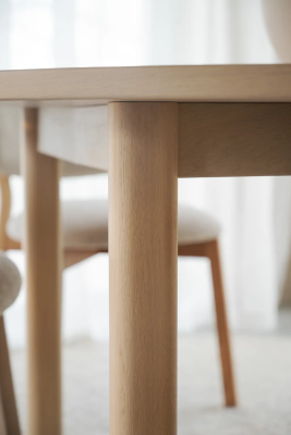 Gifford matbord ovalt 220x105 vitpigmenterad ek#4