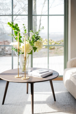 Tompkins soffbord runt Ø90 brun ek#2