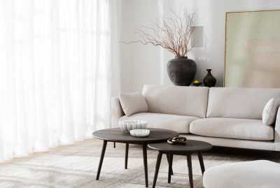 Tompkins soffbord runt Ø60 brun ek#3